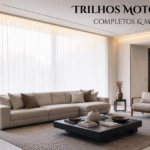 Kit completo de trilho motorizado: motor, perfil de alumínio, correia e controle remoto