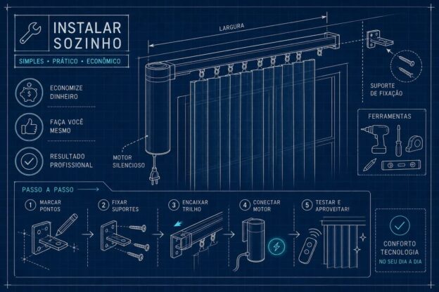 Guia completo de como instalar uma cortina motorizada sózinho